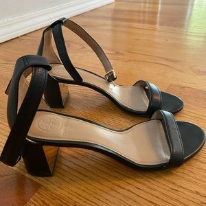 Tory Burch leather strap sandals - 6.5M, black